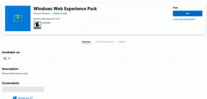 „Windows Web Experience Pack“ rodomas „Microsoft Store“.