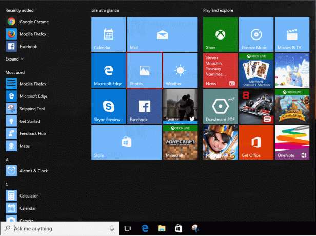 Apri l'app Foto in Windows 10