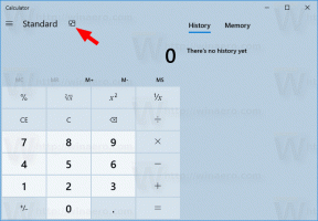 Ativar ou desativar sempre no modo superior na calculadora do Windows 10