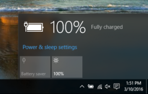 Windows10でバッテリーを消耗するものを見つける