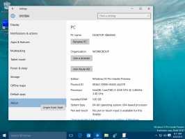 Épingler les paramètres de l'application Paramètres au menu Démarrer de Windows 10