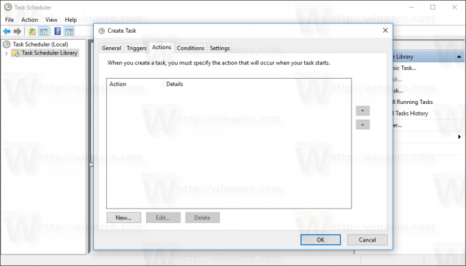 Windows 10 Kartica Radnje prozora Stvori zadatak