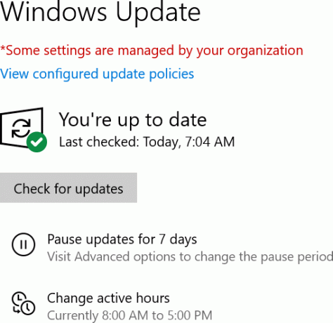 WindowsUpdateの更新を確認する