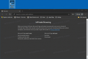 Ustvarite bližnjico za brskanje InPrivate za Microsoft Edge Chromium