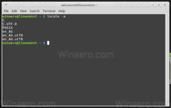 Linux Mint Listă de localități 