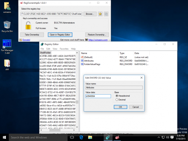 Windows 10 skryť vyladenie registra ikon siete