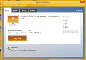 Como executar o Windows Defender diretamente no Windows 8 ou criar um atalho para executá-lo