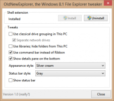 OldNewExplorer: vēl viena lieliska lietotne no StartIsBack izveidotāja, var pārvietot Explorer informācijas rūti uz leju.