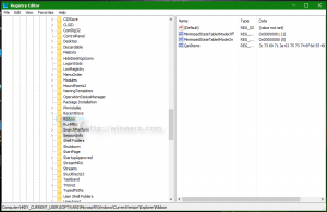 Архивиране на бутоните на лентата с инструменти за бърз достъп в Windows 10