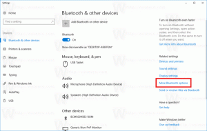 Sådan tilføjes eller fjernes Bluetooth-proceslinjeikon i Windows 10