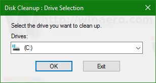 Windows10は選択ドライブcを実行します