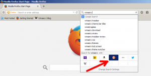 Αλλάξτε τη μηχανή αναζήτησης Firefox με πλήκτρα πρόσβασης και ορίστε την ως προεπιλογή