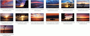 Windows 10、8、7用のオフリド湖の夕日のテーマ