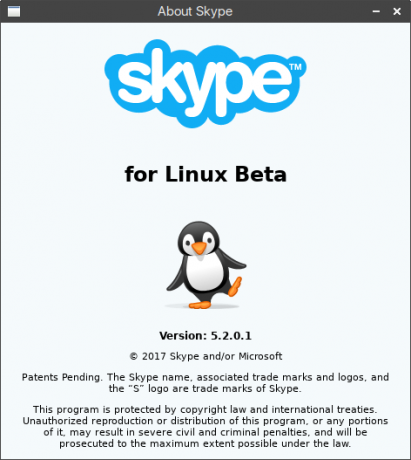 სკაიპი Linux-ისთვის 5.2