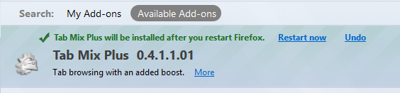 إعادة تشغيل Firefox
