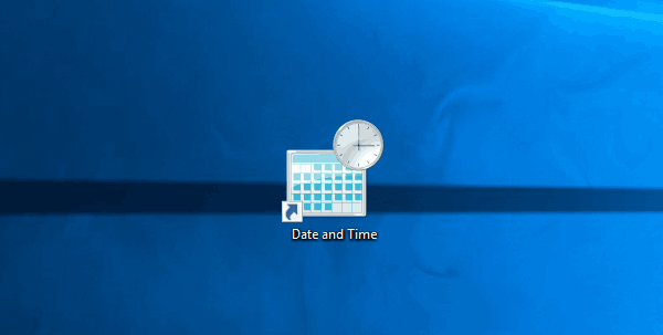Raccourci date/heure de Windows 10 
