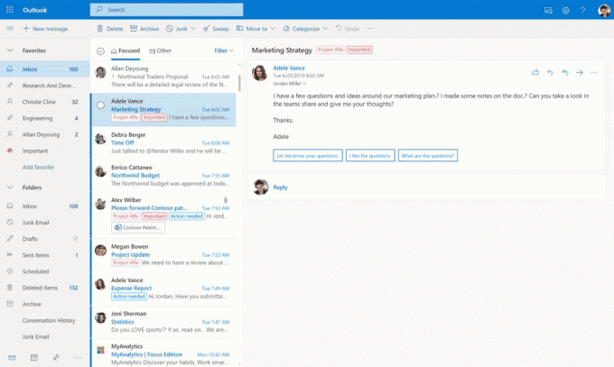 Outlook e-mailagenda 2