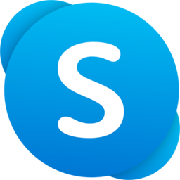 Skype ikonas logotips, liels 256 2020, mazs