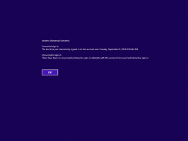 Kako narediti, da Windows 8.1 prikaže podatke o zadnji prijavi ob vsaki prijavi